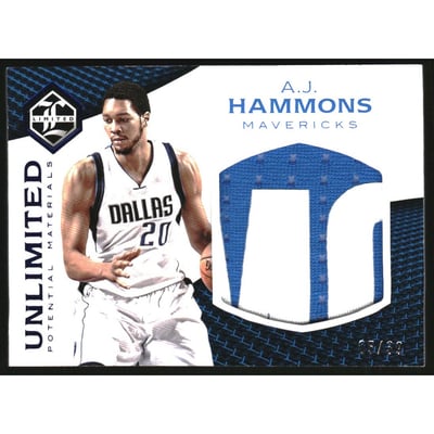2016-17 Limited Unlimited Potential Materials Prime #17 A.J. Hammons/39
