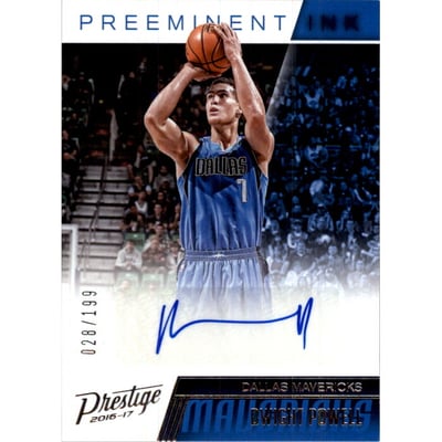 2016-17 Prestige Preeminent Ink #24 Dwight Powell/199