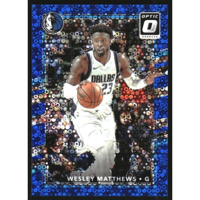 2017-18 Donruss Optic Fast Break Blue #33 Wesley Matthews