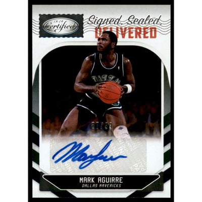 2018-19 Certified Signed Sealed Delivered Autographs #25 Mark Aguirre/99