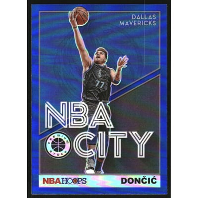 2019-20 Hoops Premium Stock NBA City Blue #30 Luka Doncic