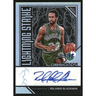 2019-20 Panini Obsidian Lightning Strike Signatures #22 Rolando Blackman/99
