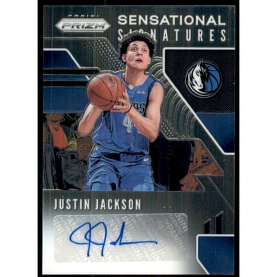 2019-20 Panini Prizm Sensational Signatures #46 Justin Jackson