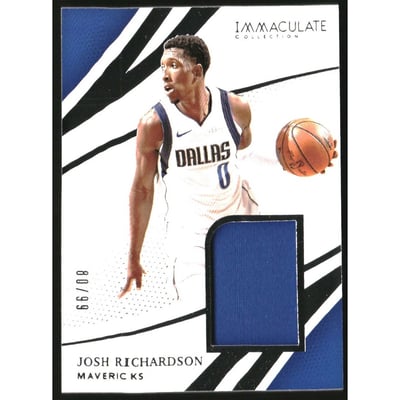 2020-21 Immaculate Collection Remarkable Jerseys #22 Josh Richardson/99