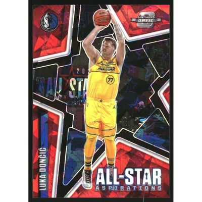 2020-21 Panini Contenders Optic All-Star Aspirations Red Cracked Ice #4 Luka Doncic
