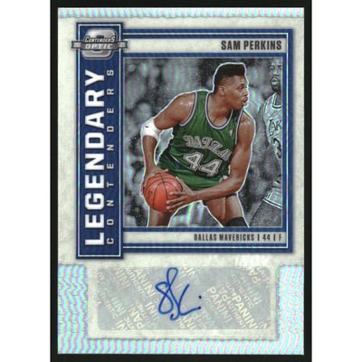 2020-21 Panini Contenders Optic Legendary Contenders Autographs #16 Sam Perkins/149