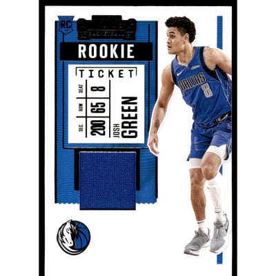 2020-21 Panini Contenders Rookie Ticket Swatches #3 Josh Green