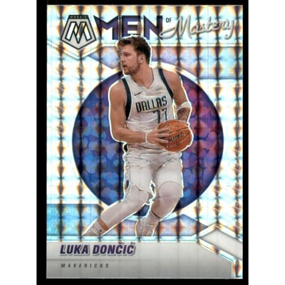 2020-21 Panini Mosaic Men of Mastery Mosaic #18 Luka Doncic