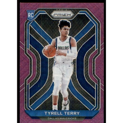 2020-21 Panini Prizm Prizms Purple Wave #259 Tyrell Terry