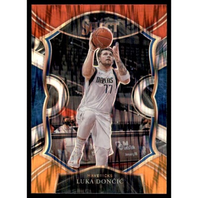 2020-21 Select Prizms Red White Orange Flash #15 Luka Doncic
