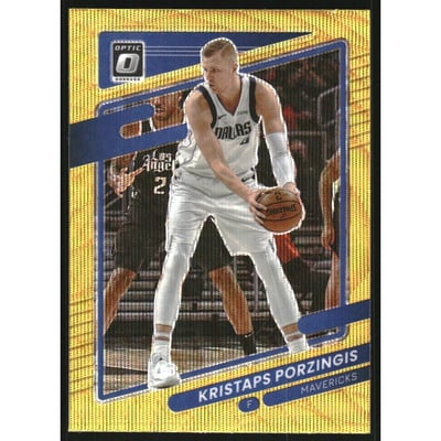 2021-22 Donruss Optic Gold Wave #18 Kristaps Porzingis