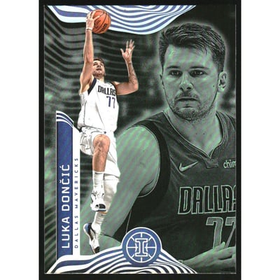 2021-22 Panini Illusions Trophy Collection Emerald #70 Luka Doncic