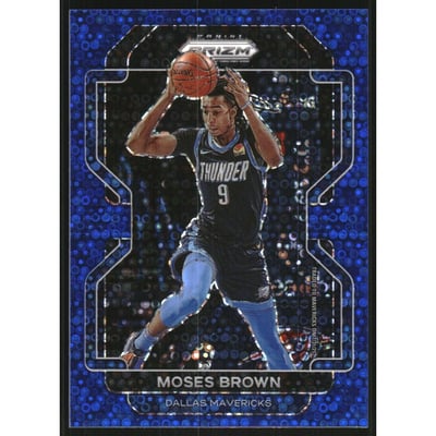 2021-22 Panini Prizm Prizms Fast Break Blue #173 Moses Brown