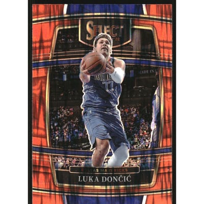 2021-22 Select Prizms Orange Flash #12 Luka Doncic