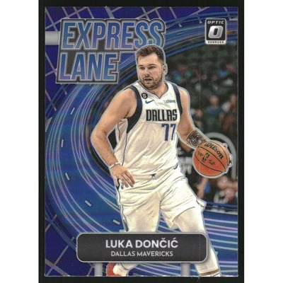 2022-23 Donruss Optic Express Lane Purple #5 Luka Doncic