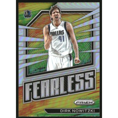2022-23 Panini Prizm Fearless Prizms Silver #9 Dirk Nowitzki