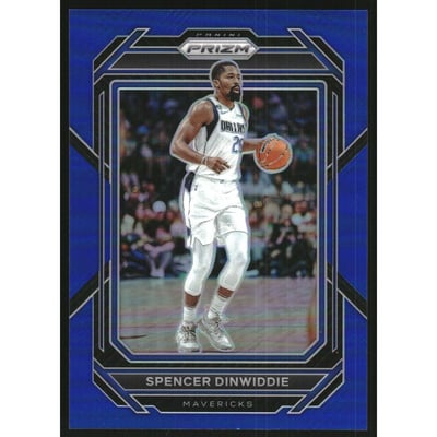 2022-23 Panini Prizm Prizms Blue #199 Spencer Dinwiddie