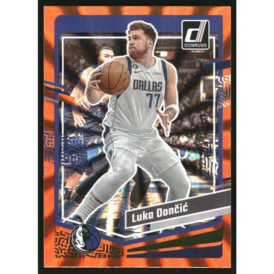 2023-24 Donruss Holo Orange Laser #141 Luka Doncic