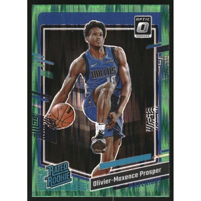 2023-24 Donruss Optic Green Shock #202 Olivier-Maxence Prosper RR