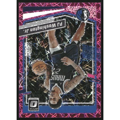 2023-24 Donruss Optic Pink Velocity #92 P.J. Washington Jr.