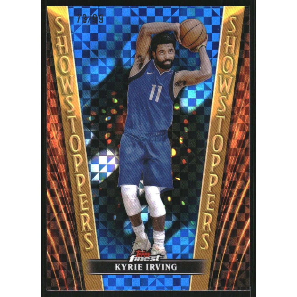 2023-24 Finest Showstoppers Blue Checkerboard Refractors #SS5 Kyrie Irving