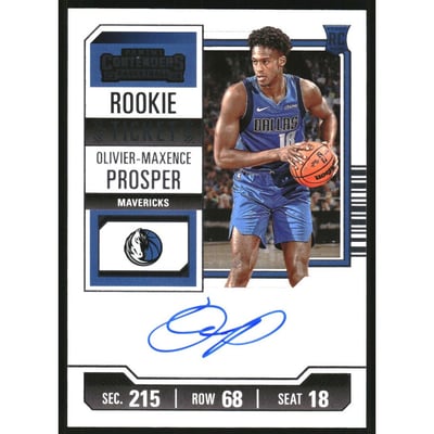 2023-24 Panini Contenders #131 Olivier-Maxence Prosper RC