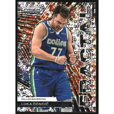 2023-24 Panini Prizm Fractal Prizms Fast Break #2 Luka Doncic