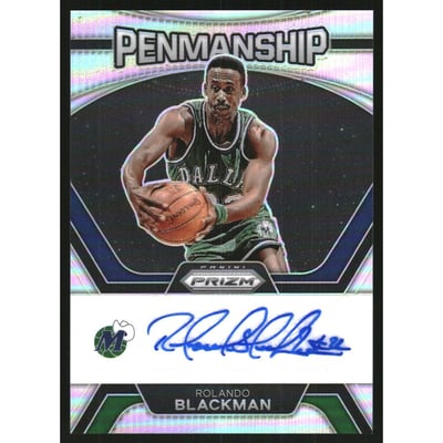 2023-24 Panini Prizm Penmanship Prizms Silver #9 Rolando Blackman