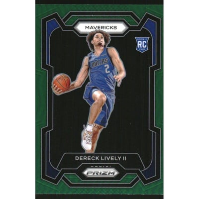 2023-24 Panini Prizm Prizms Green #163 Dereck Lively II
