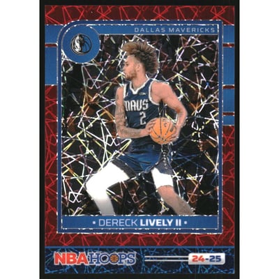 2024-25 Hoops Premium Prizms Red Lazer #228 Dereck Lively II