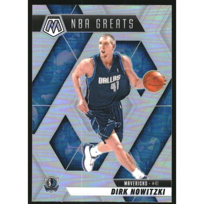 2024-25 Panini Mosaic Silver #295 Dirk Nowitzki/Greats