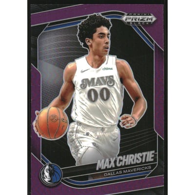 2024-25 Panini Prizm Black Prizms Purple #174 Max Christie