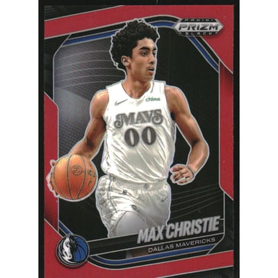 2024-25 Panini Prizm Black Prizms Red #174 Max Christie