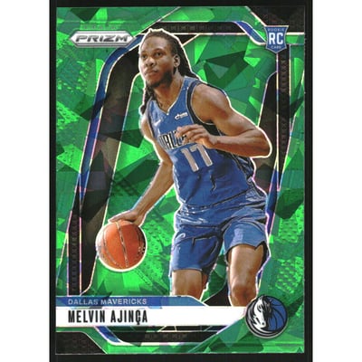2024-25 Panini Prizm Prizms Green Ice #255 Melvin Ajinca