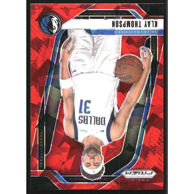 2024-25 Panini Prizm Prizms Red Ice #107 Klay Thompson