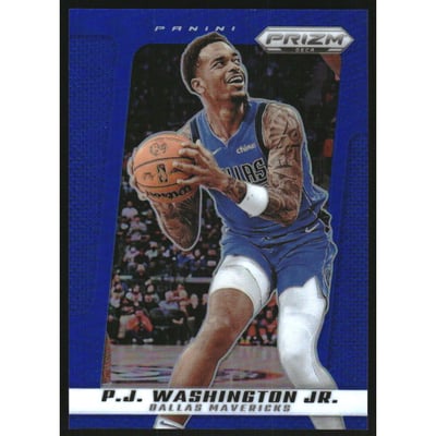 2024-25 Prizm Deca Prizms Blue #29 P.J. Washington Jr.