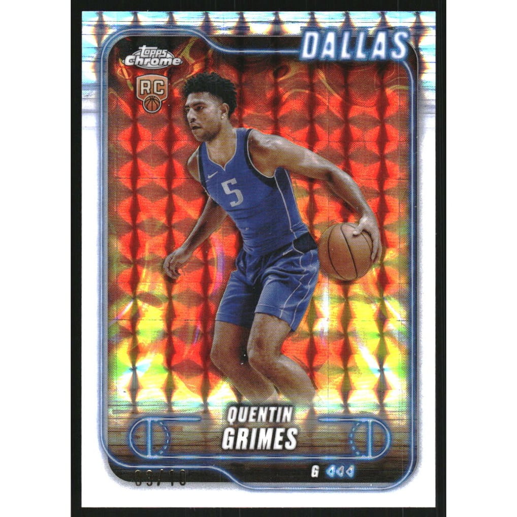 2024-25 Topps Chrome White Geometric Refractors #163 Quentin Grimes