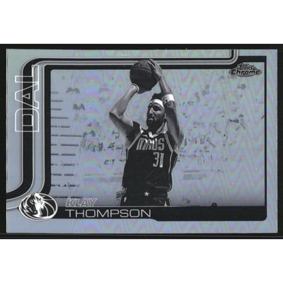 2025-26 Topps Chrome Negative Refractors #42 Klay Thompson