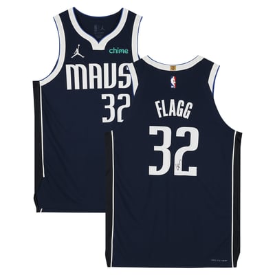 Cooper Flagg Dallas Mavericks Autographed Fanatics Authentic Navy Jordan Brand Statement Authentic Jersey