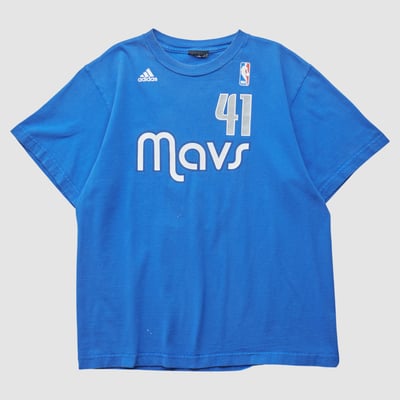 Dallas Mavericks Adidas 2010s T-shirt - Blue - S by Fanatics Real Vintage