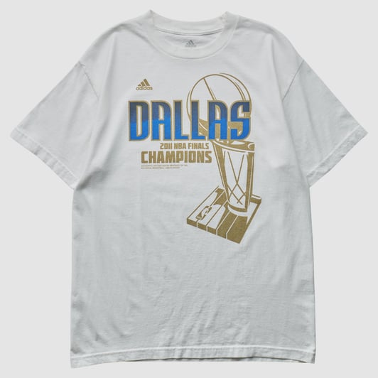 Dallas Mavericks Adidas 2011 T-shirt - White - L by Fanatics Real Vintage