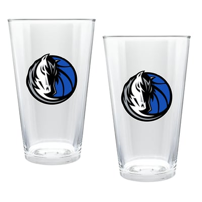 Dallas Mavericks Two-Piece 16oz. Double Play Pint Glass Set