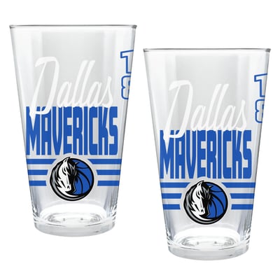 Dallas Mavericks Two-Piece 16oz. Heritage Pint Glass Set