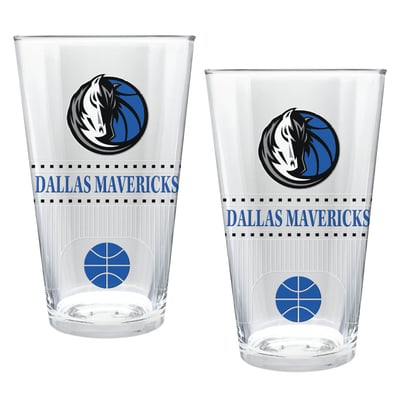 Dallas Mavericks Two-Piece 16oz. Stadium Pint Glass Set