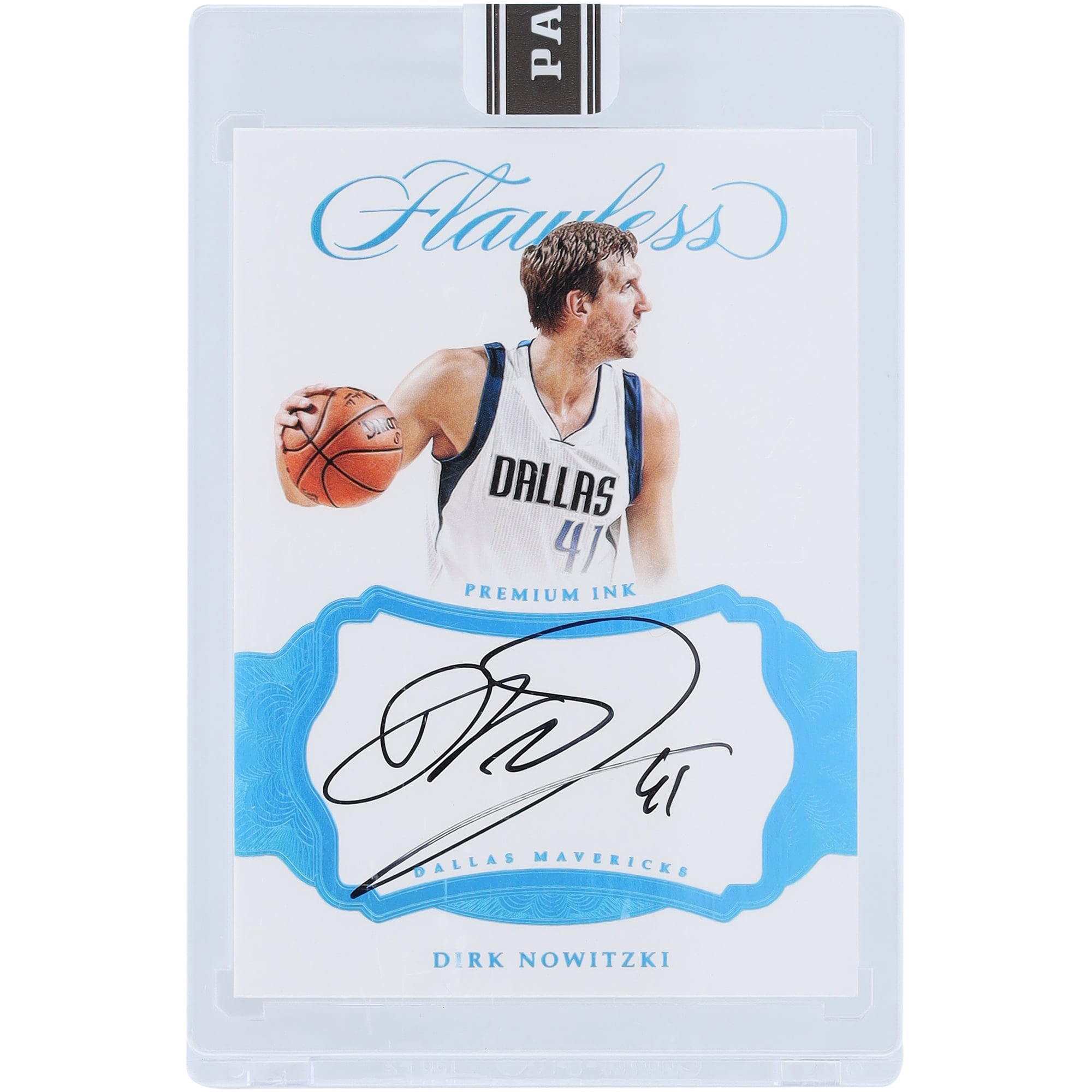 Dirk Nowitzki Dallas Mavericks Autographed 2016-17 Panini Flawless 