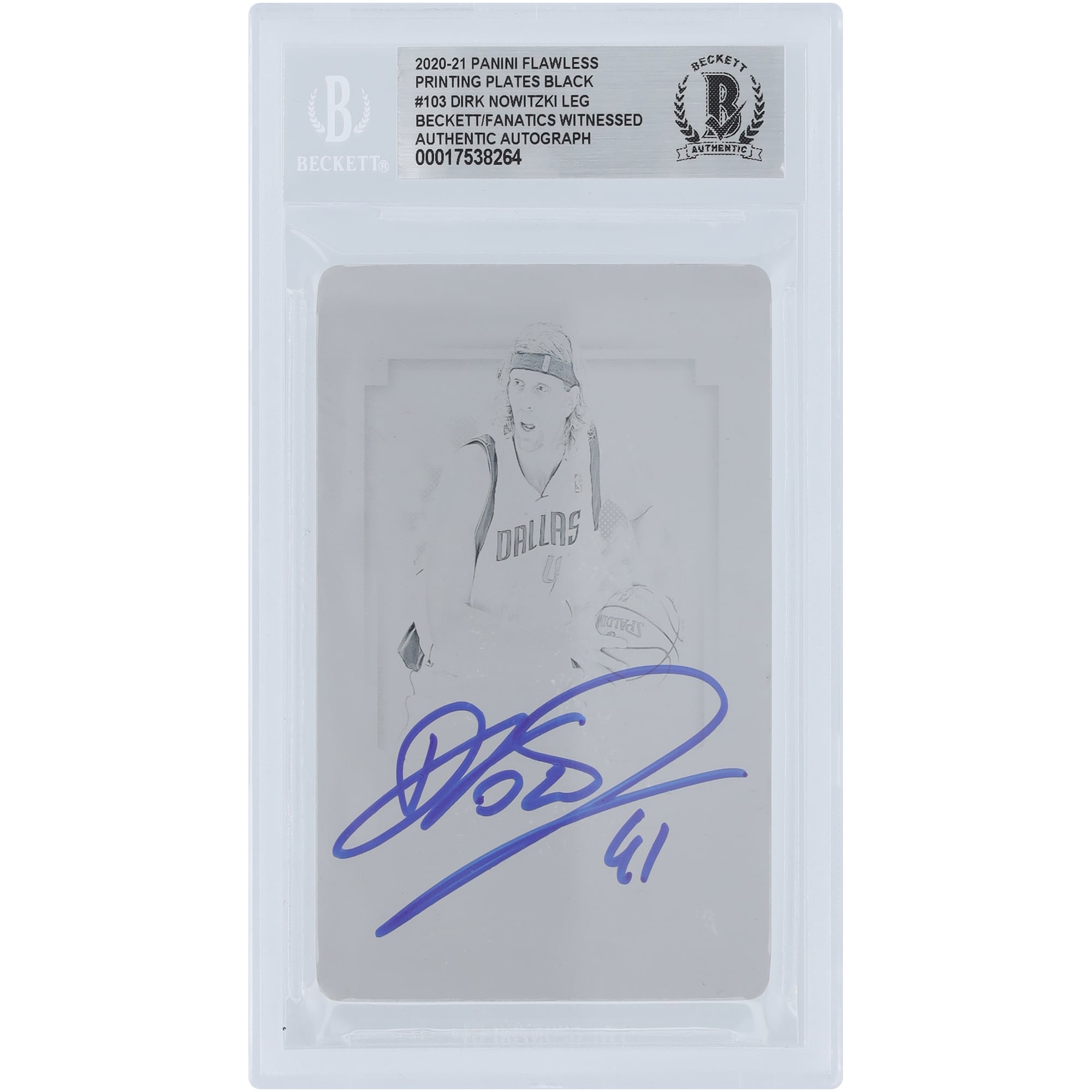 1of1】Dirk Nowitzki Flawless BLACK BOX Dirk Nowitzki Panini 