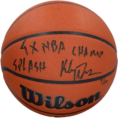 Klay Thompson Dallas Mavericks Autographed Fanatics Authentic Wilson Authentic Series Indoor/Outdoor Basketball with Multiple Inscriptions - Limited Edition of 10