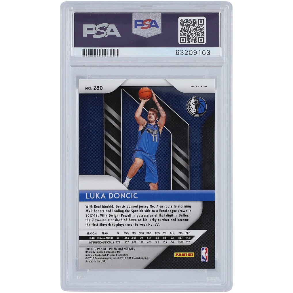 Dallas Mavericks Luka Doncic 2018-19 Panini Prizm Silver Prizm 