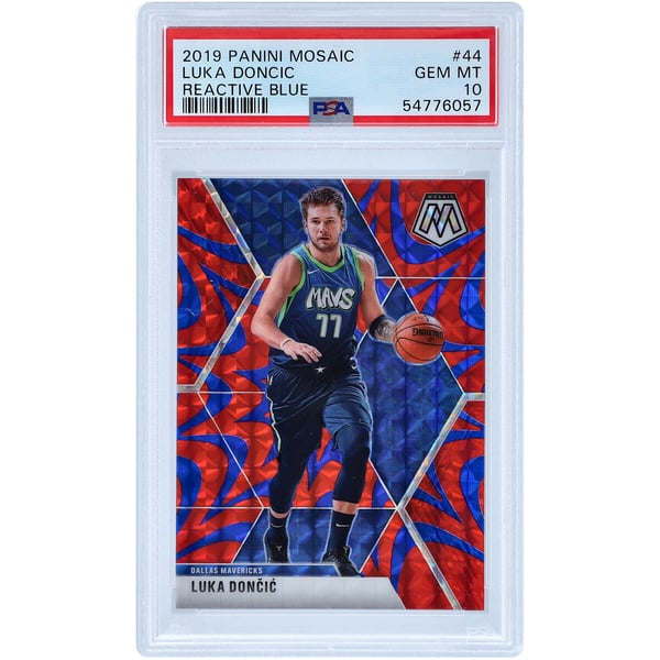 Dallas Mavericks Luka Doncic 2019-20 Panini Mosaic Reactive Blue 