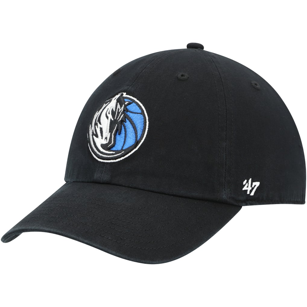  Dallas Mavericks '47 Core Logo Clean Up Adjustable Hat - Black